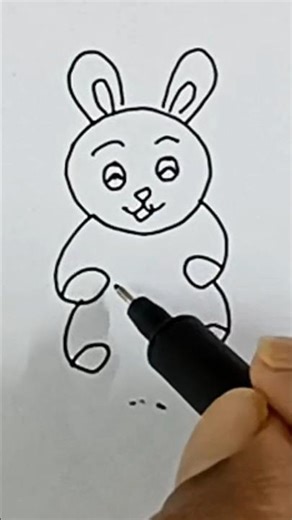 Rabbit drawing 🐰 #sdarts #ytshorts #rabbitdrawing #art