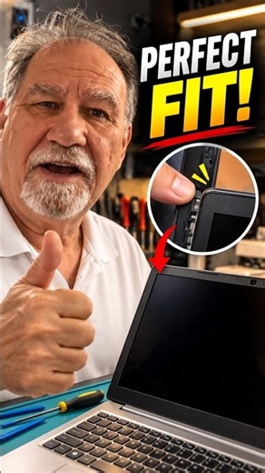 The Secret to a Perfect Laptop Screen Fit #pcbuild #techtips #repair