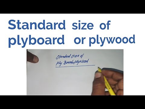 Standard size of plyboard or plywood | Standard plyboard Dimension Chart | Plywood Size And Price