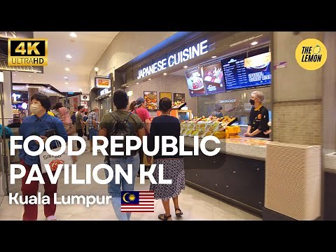 Food Republic Pavilion Kuala Lumpur | Shopping Mall Food Court KL Malaysia Walking Tour [4K HDR]