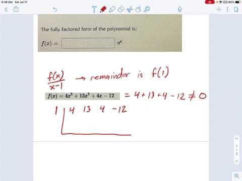 SM3.01.70 -- Factoring with Rational Roots Theorem