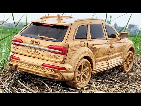 Wood Carving - 2021 Audi Q7 (Amazing Wooden Car) - Woodworking Art