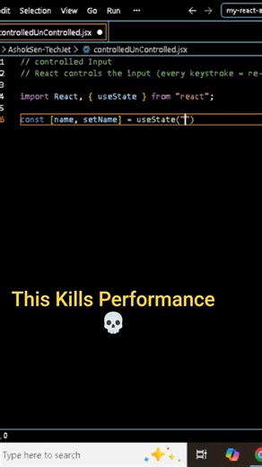 Controlled vs Uncontrolled Inputs 😳 React Mistake!