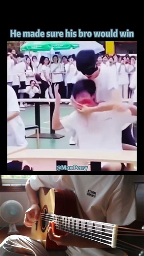 He made sure his bro would win#funny #couple #single #viral #trending#guitar