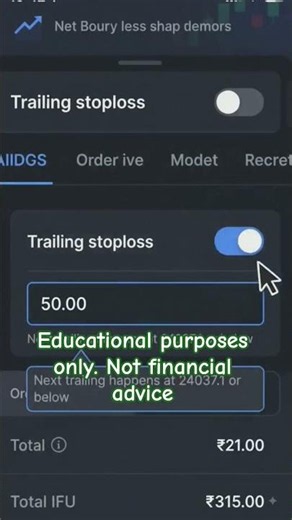 🔥 Trailing Stop Loss in GTT Explained | New TradingView India Update | Protect Your Profits 📈