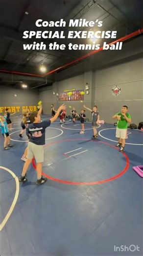 Coach Mike's SPECIAL EXERCISE with the TENNIS BALL !!! #shorts