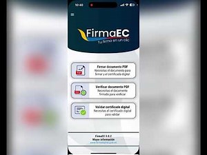 Cómo firmar documentos con firmaec desde tu móvil