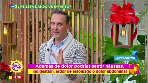 ¿De qué forma puedes identificar que te está dando un infarto y cómo debes reaccionar? Escucha al cardiólogo Esaú González de Cercardio - Centro de Especialidades y Rehabilitación Cardiovascular con la información y los consejos. ❤️ #SaleElSol🌞: imagentv.com/en-vivo | Sale el Sol
