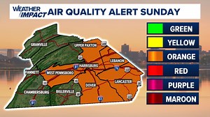 Code Orange Air Quality Alert in place Sunday for portions of South-Central PA