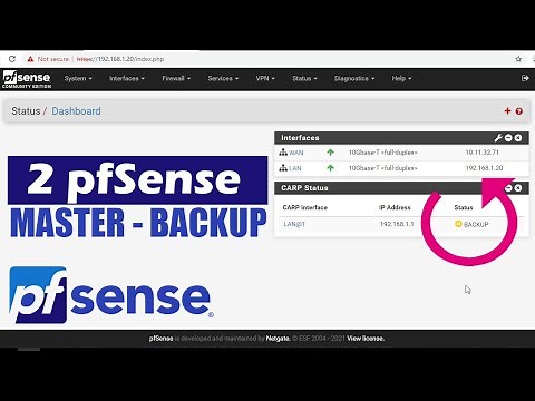 How to configure High Availability with 2 pfSense