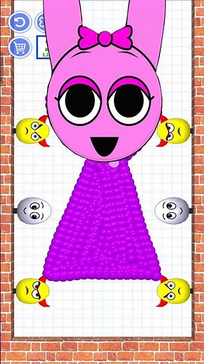 Pinki from Sprunki JUMPS INTO Draw to Smash! 🎶 #drawtosmash #sprunki #shorts #incrediboxsprunki