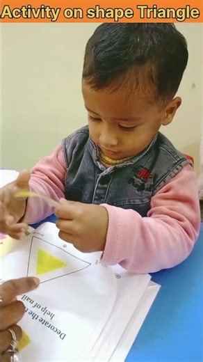 preschool activity on Shape Triangle