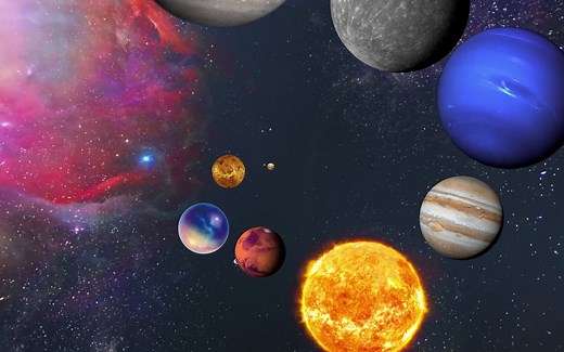 PPT技巧14：炫酷的宇宙星球探索动画