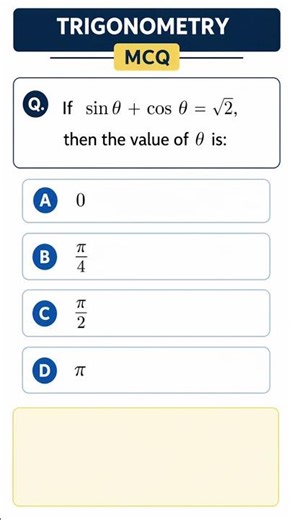 Trigonometry MCQ comments your answer