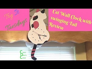 Cat Wall Clock With swinging Tail Review