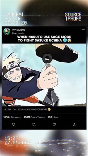WHEN NARUTO USE SAGE MODE TO FIGHT SASUKE UCHIHA 🥶🤯....