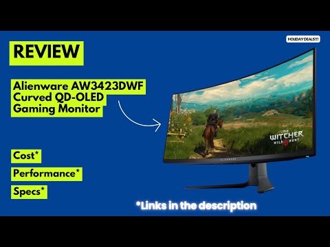 Alienware AW3423DWF Monitor Review 34" QD-OLED, 165Hz 0.1ms HDR10 DCI-P3 99.3%, FreeSync Premium Pro