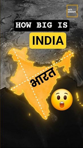 India's True Length and Width | Map Animation