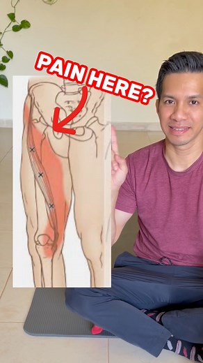 147K views · 1.3K reactions | Stretch your anterior thigh pain away!  FOLLOW FOR MORE REMEDY TIPS! #Sartorius #thighpain #trendingreels | Physical Therapy Session | Facebook