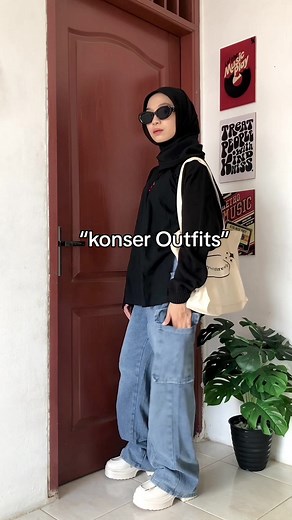 Ide Outfit Nonton Konser Sheila on 7 - OOTD Konser Hijab Simple