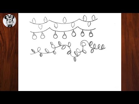 How to Draw Christmas Lights (Fun & Easy Holiday Tutorial)
