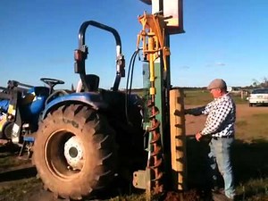 Munro Fence Post Driver - Orrvale August 2012