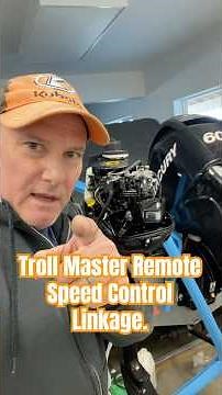 Troll Master Remote Throttle Linkage connections for Mercury 6HP. #diy #how #howto ‪@SuperYooper11‬