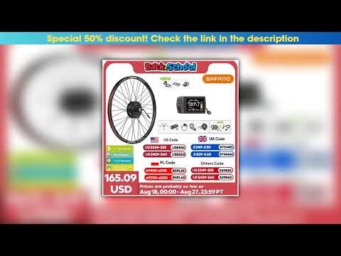 Hands-on Bafang 48V 500W Front Rear Hub Motor Brushless Gear Bicycle Electric Bike Conversion Kit 2