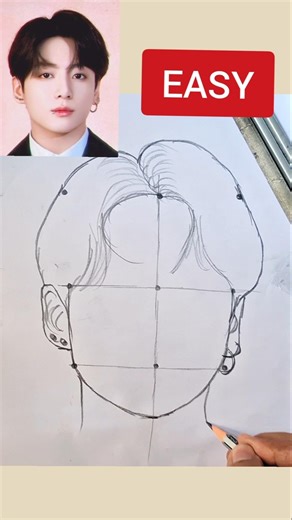 How to draw BTS Jungkook #drawing