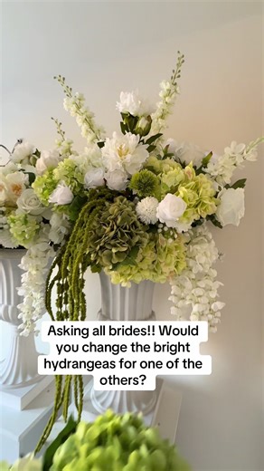 Should I Replace Bright Hydrangeas for My Wedding?