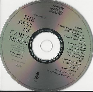 Carly Simon - The Best Of Carly Simon (Volume One)
