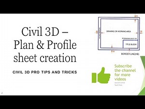 Civil 3D - Plan & Profile sheet creation