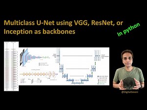 210 - Multiclass U-Net using VGG, ResNet, and Inception as backbones