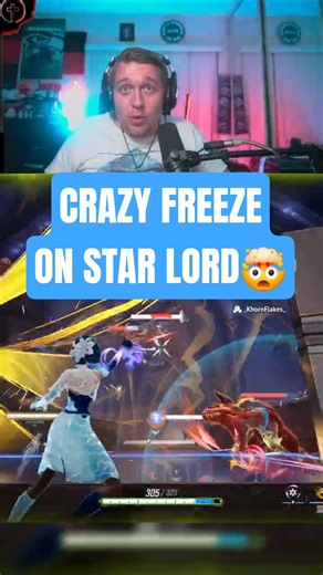 Crazy Freeze On Star Lord ultimate!🫢❄️#marvelrivals