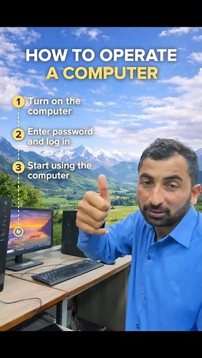 How to Operate a Computer | Easy Steps for Beginners 💻✨