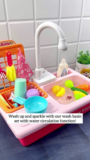 Wash up and sparkle with our wash basin set with water circulation function!#reels #reelsinstagram #washbasin #toystory #toystagram #washbasintoy #watercirculation | Cots & Cuddles