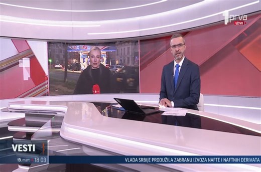 Vesti u 18h - 19.03.2026. | Video | Prva Televizija