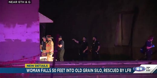 Woman falls 50 feet into old grain silo, rescued by LFR