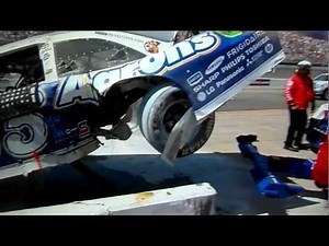Mark martin scary crash-Michigan 400