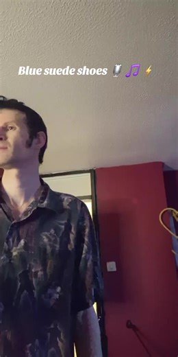 #livehighlights Blue suede shoes practice #foryoupage #elvispresley #ChrisBElvis #elvistribute