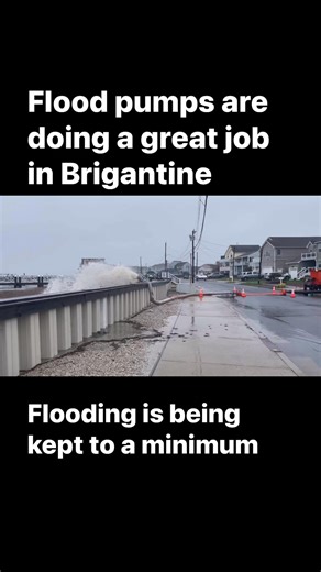 155K views · 1.5K reactions | Flood pumps are doing a great job in #Brigantine! Flooding is being kept to a minimum. 12:00pm on 10/13 | Vince Sera - NJ | Facebook