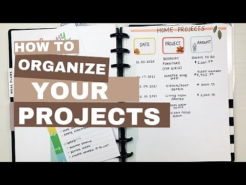 How to Organize your Projects