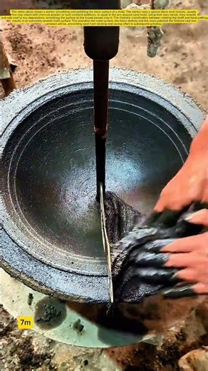 Cast iron mold finishing technique