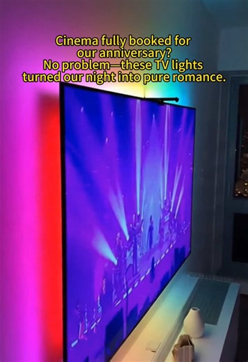 RGB-IC TV backlight—its color performance is simply amazing! #backlight #ledlights #ambientlight #rgblight #smarttv