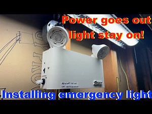 Installing Emergency Light In My Fire Alarm Panel Room | Power Goes Out Emergency Lights Turn On!