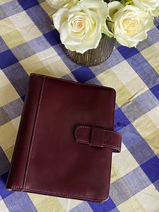 Vintage Day-timer Leather Planner: 7-ring Binder, Desk Size, Made in USA - Etsy