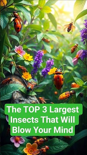 The TOP 3 Largest Insects That Will Blow Your Mind