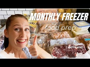 Homemade Freezer Meals from Scratch | Monthly Cooking Routine