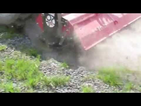 Gear Drive Rotary Tiller in Gravel