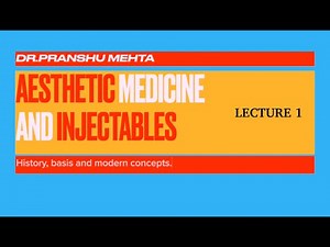 Facial Aesthetics and Injectables - Lecture 1 | History & Fillers | Ent by Dr. Pranshu Mehta